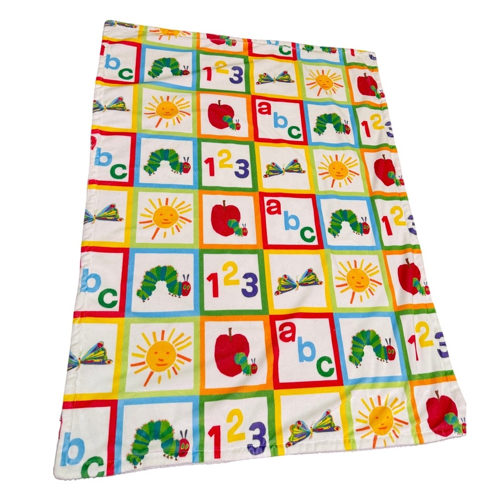 World of Eric Carle Very Hungry Caterpillar Baby Blanket Sherpa Fleece 30x40 ABC